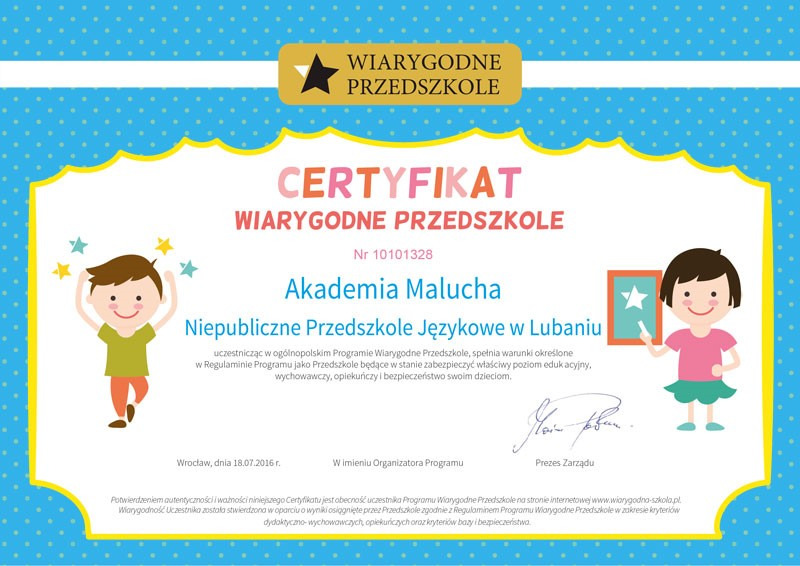 wiarygodne przedszkole