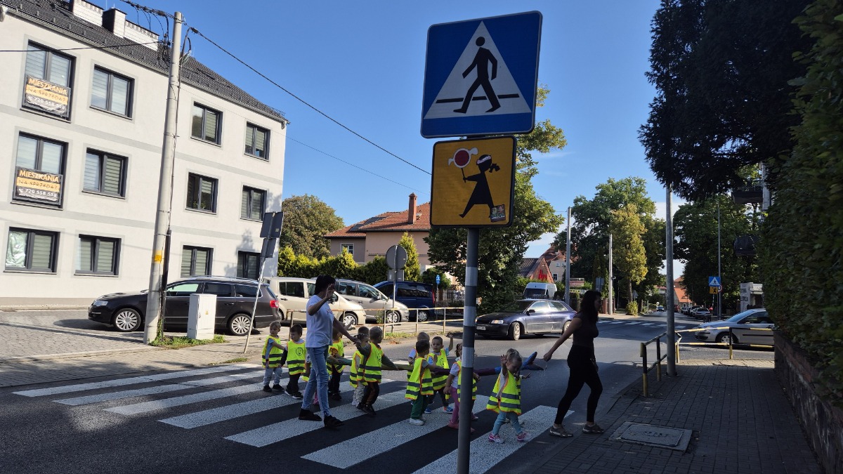 przejście przez pasy
